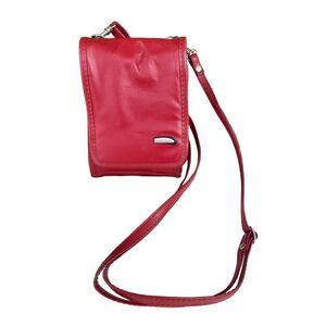 Travelon red crossbody travel handbag